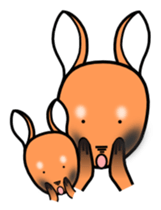 wallaby in Parutom-town sticker #4014841