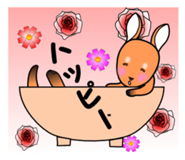 wallaby in Parutom-town sticker #4014848