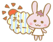 rabbit and eggplant sticker #4015431