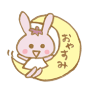rabbit and eggplant sticker #4015432