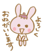 rabbit and eggplant sticker #4015433