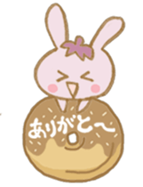 rabbit and eggplant sticker #4015436