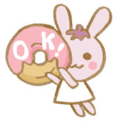 rabbit and eggplant sticker #4015437