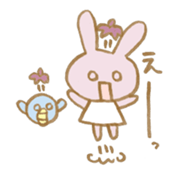 rabbit and eggplant sticker #4015439