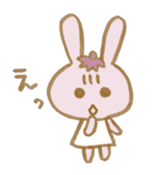rabbit and eggplant sticker #4015440