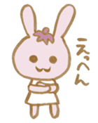 rabbit and eggplant sticker #4015442