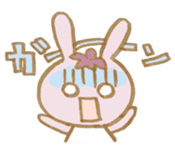 rabbit and eggplant sticker #4015444