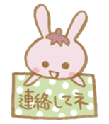 rabbit and eggplant sticker #4015445