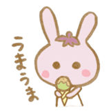 rabbit and eggplant sticker #4015450