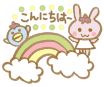 rabbit and eggplant sticker #4015451
