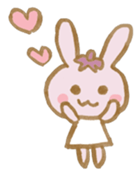 rabbit and eggplant sticker #4015452