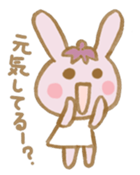 rabbit and eggplant sticker #4015455