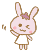 rabbit and eggplant sticker #4015456