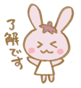 rabbit and eggplant sticker #4015458