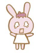 rabbit and eggplant sticker #4015459