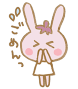 rabbit and eggplant sticker #4015464