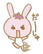 rabbit and eggplant sticker #4015466