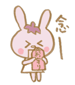 rabbit and eggplant sticker #4015467