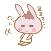 rabbit and eggplant sticker #4015469