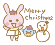 rabbit and eggplant sticker #4015470