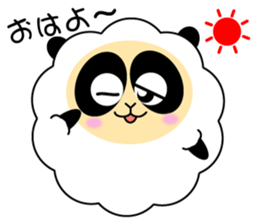 Mokopan of the sheep panda sticker #4016591
