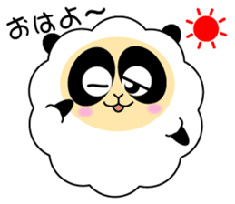 Mokopan of the sheep panda sticker #4016591