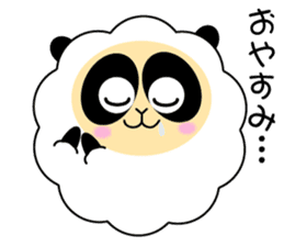 Mokopan of the sheep panda sticker #4016592