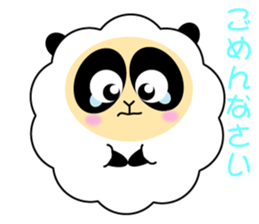 Mokopan of the sheep panda sticker #4016594