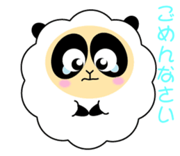Mokopan of the sheep panda sticker #4016594