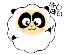Mokopan of the sheep panda sticker #4016595