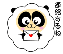 Mokopan of the sheep panda sticker #4016597