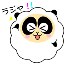 Mokopan of the sheep panda sticker #4016600