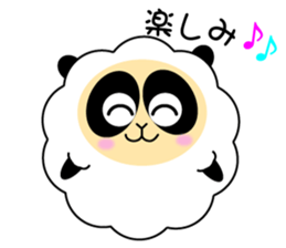 Mokopan of the sheep panda sticker #4016601