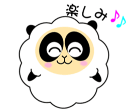 Mokopan of the sheep panda sticker #4016601