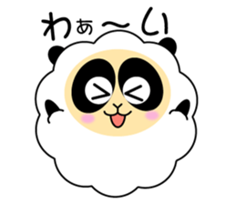 Mokopan of the sheep panda sticker #4016602