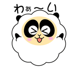 Mokopan of the sheep panda sticker #4016602
