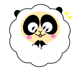 Mokopan of the sheep panda sticker #4016603