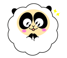 Mokopan of the sheep panda sticker #4016603