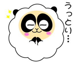 Mokopan of the sheep panda sticker #4016604