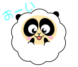 Mokopan of the sheep panda sticker #4016606