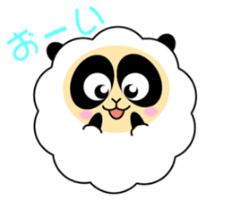 Mokopan of the sheep panda sticker #4016606