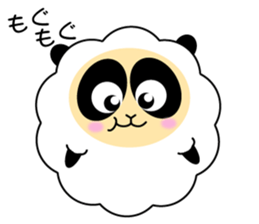 Mokopan of the sheep panda sticker #4016609