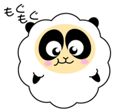 Mokopan of the sheep panda sticker #4016609