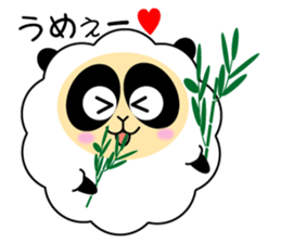 Mokopan of the sheep panda sticker #4016610