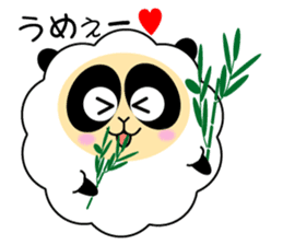 Mokopan of the sheep panda sticker #4016610