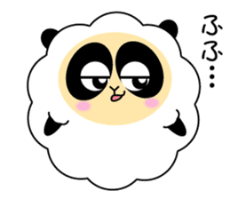 Mokopan of the sheep panda sticker #4016611