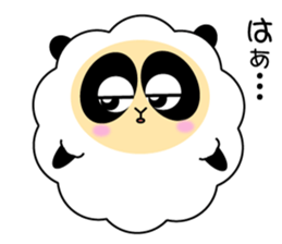 Mokopan of the sheep panda sticker #4016612