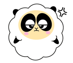 Mokopan of the sheep panda sticker #4016613