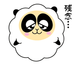 Mokopan of the sheep panda sticker #4016614