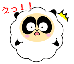 Mokopan of the sheep panda sticker #4016615